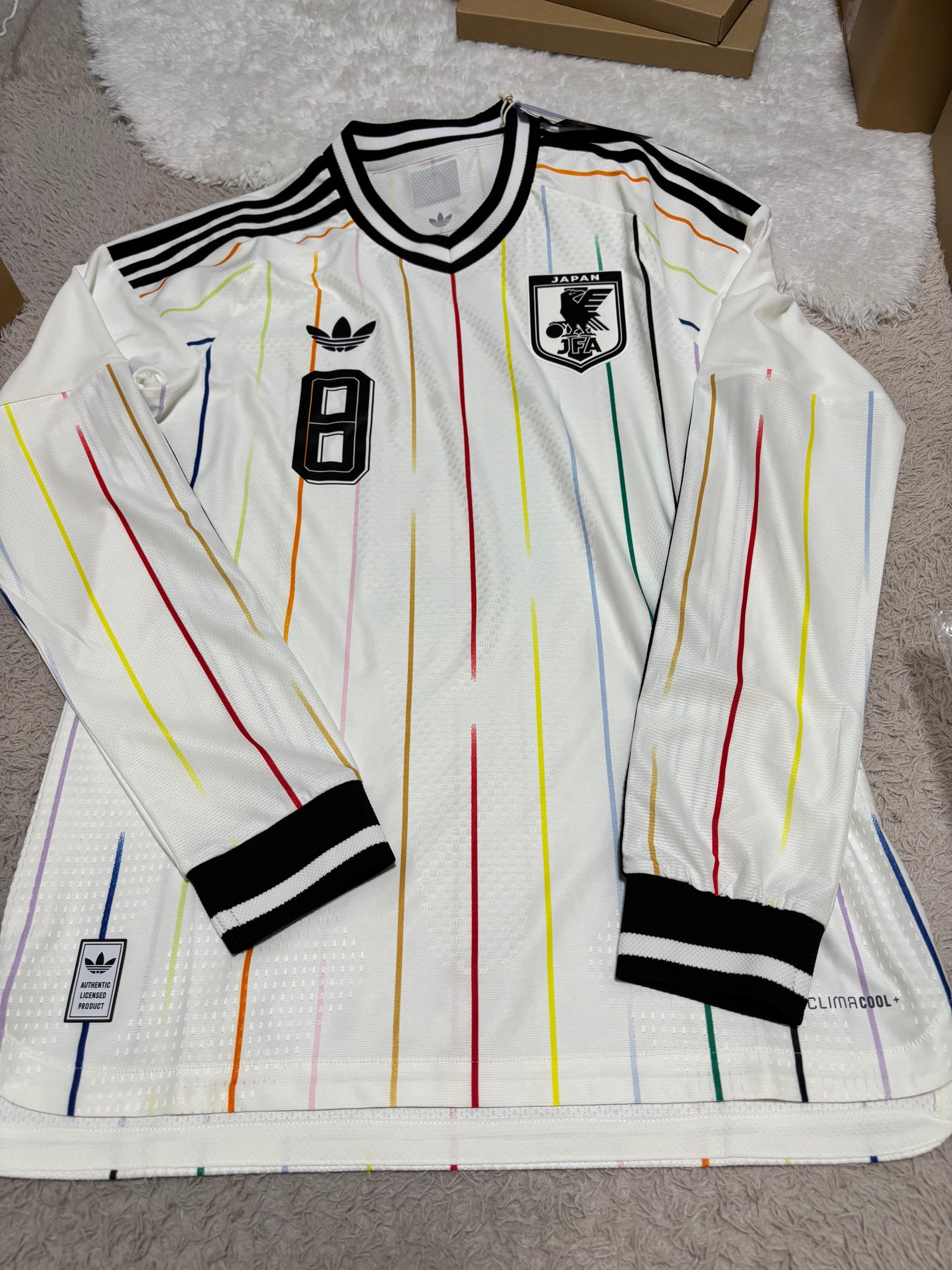 adidas Japan National Team 2026 Away Authentic Jersey Long Sleeve "OffWhite/Black"