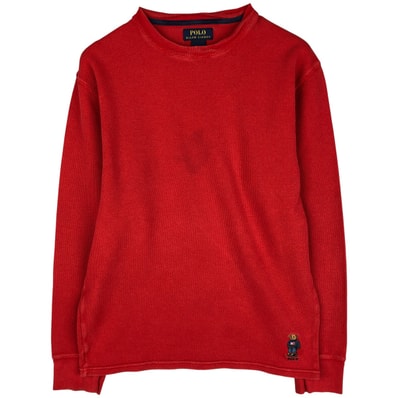 古着 ラルフローレン Ralph Lauren POLO RALPH LAUREN ポロベア サーマルロングTシャツ メンズM相当/eaa603385