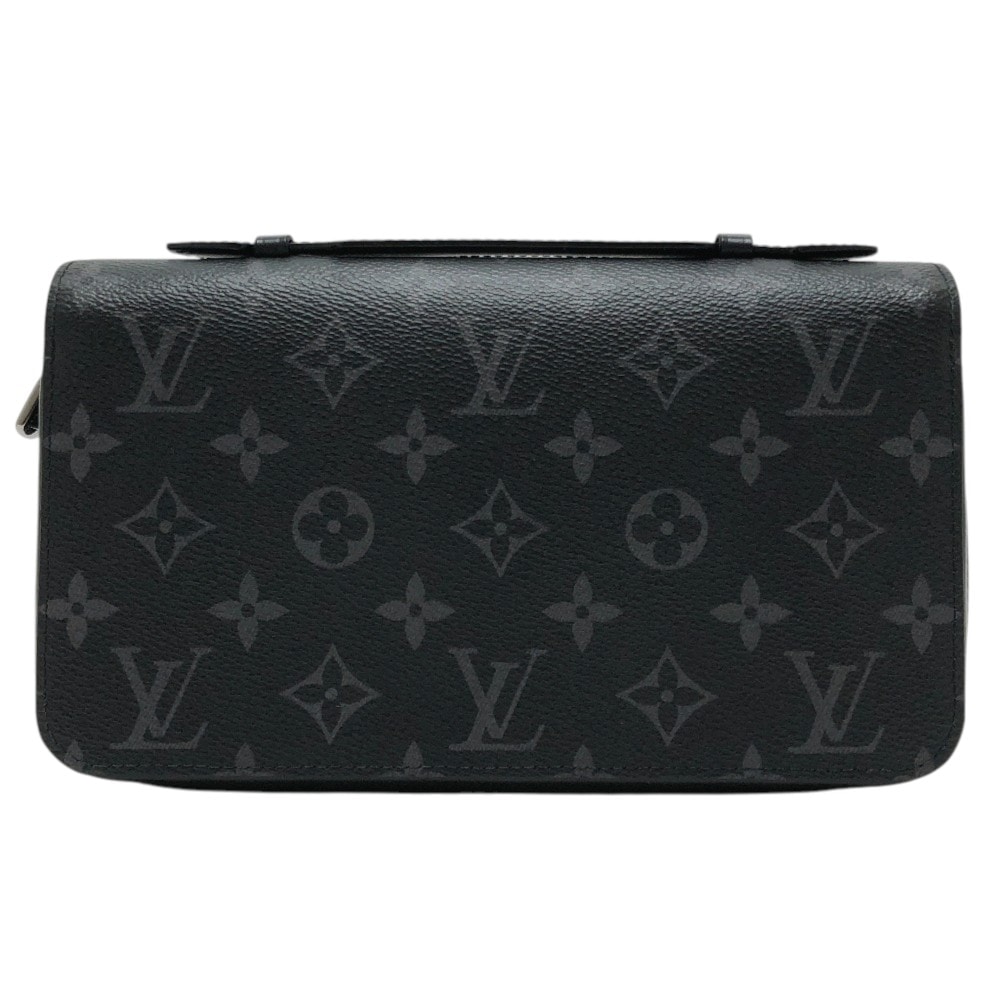 ルイヴィトン LOUIS VUITTON ジッピーXL M61698 トラベルケース セカンドバッグ クラッチバッグ ラウンドファスナー 長財布 モノグラムエクリプスキャンバス ブラック