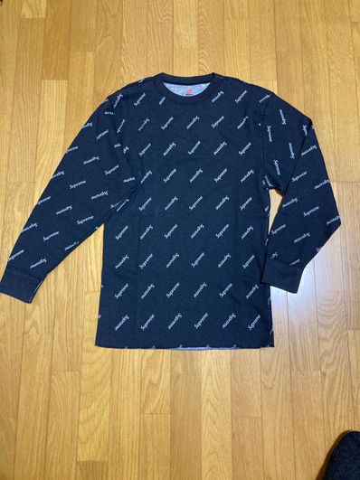 Supreme x Hanes Thermal Crew (1 Pack) "Black" (20FW)