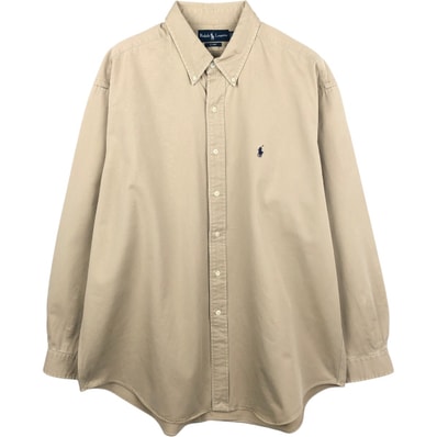 古着 ラルフローレン Ralph Lauren BLAKE 長袖 ボタンダウンシャツ メンズXL相当/eaa661018