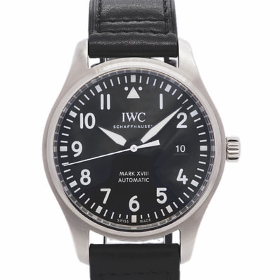 【6wib0137】IWC アイダブリューシー シャフハウゼン パイロットウォッチ マークXVIII IW327011 黒文字盤【中古】腕時計 メンズ