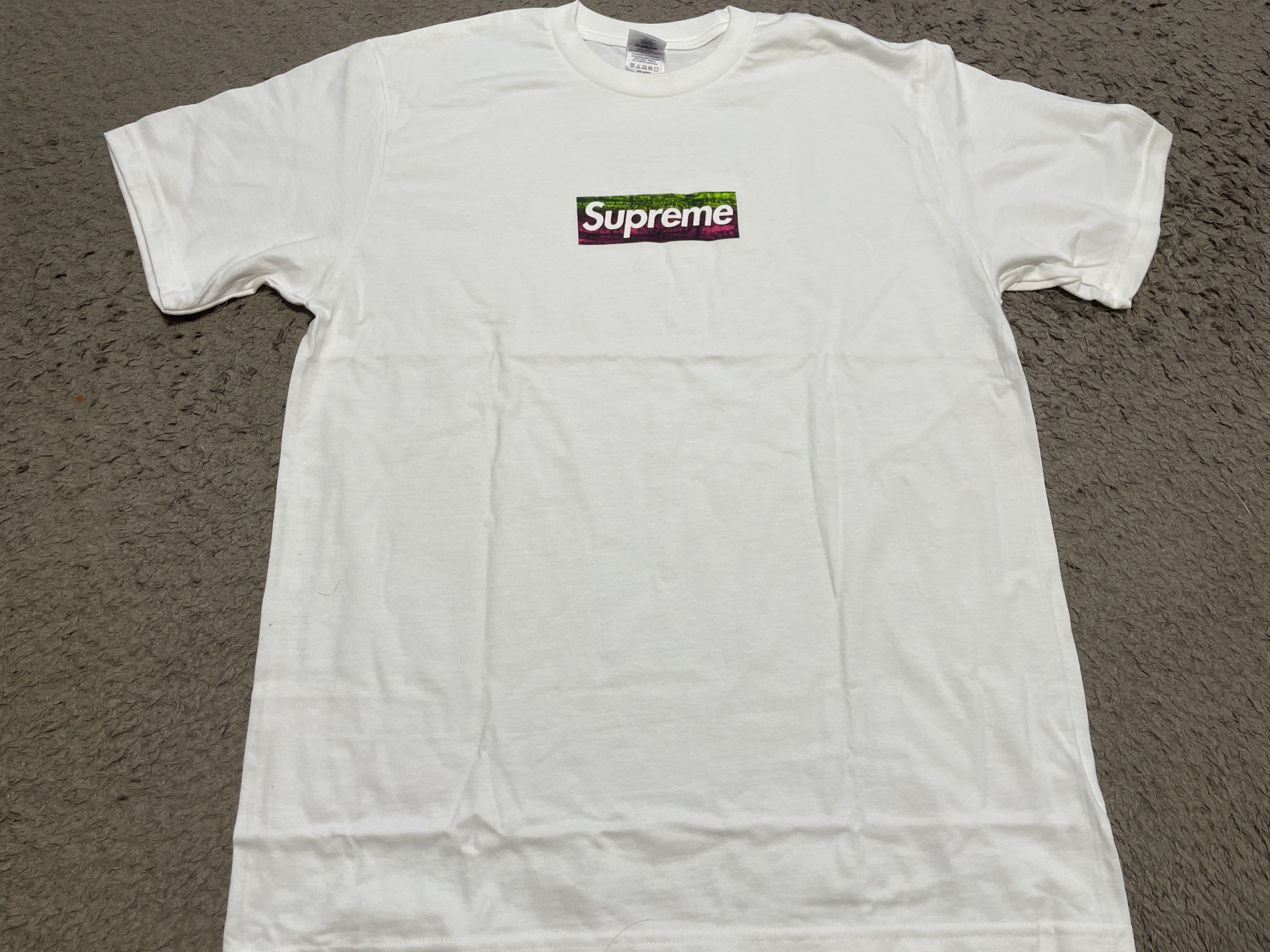 Supreme Los Angeles Fire Relief Box Logo Tee "White"
