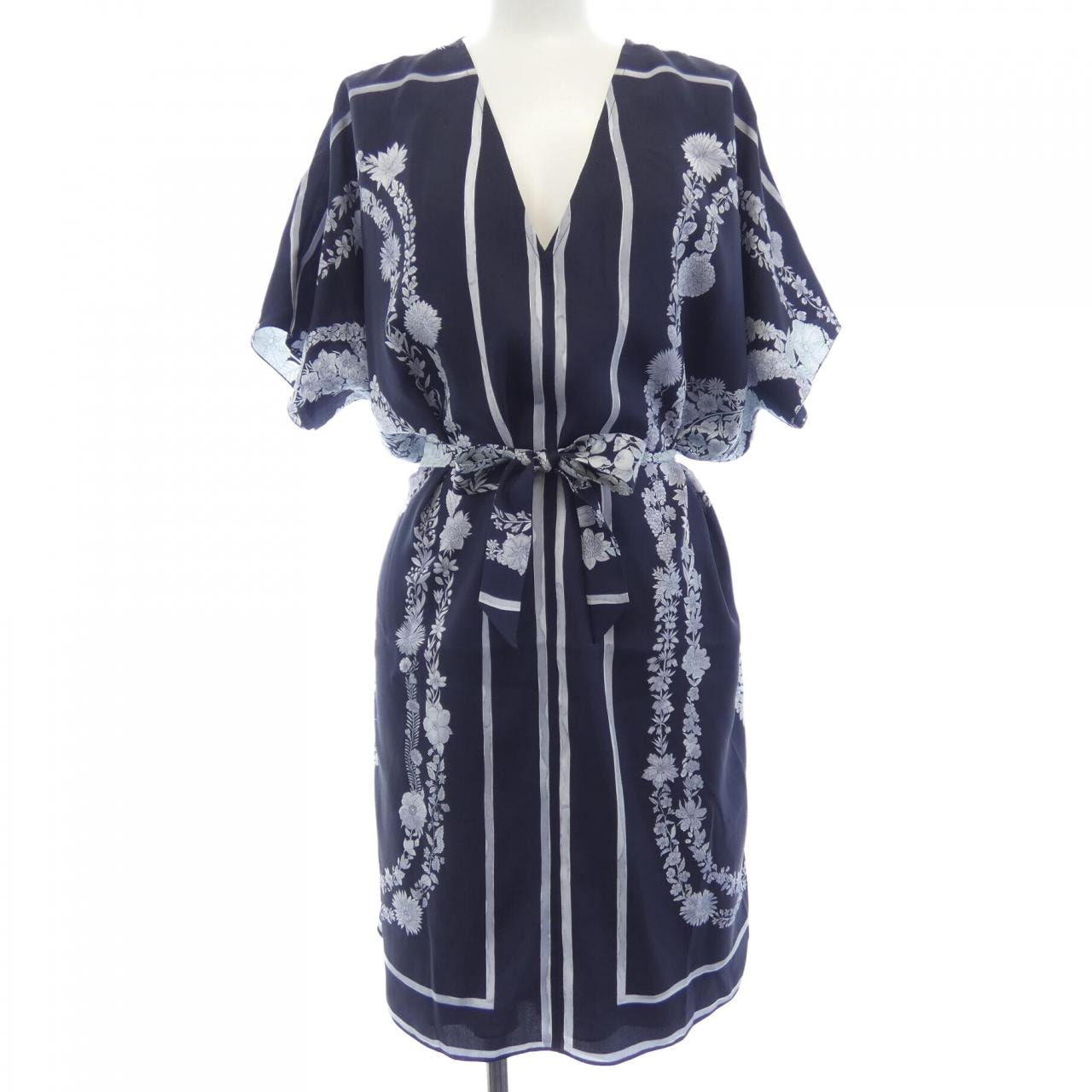 エルメス HERMES BRIDE DE GALA EN FLEURS 5E0645DQ ツイルレーヌ ワンピース