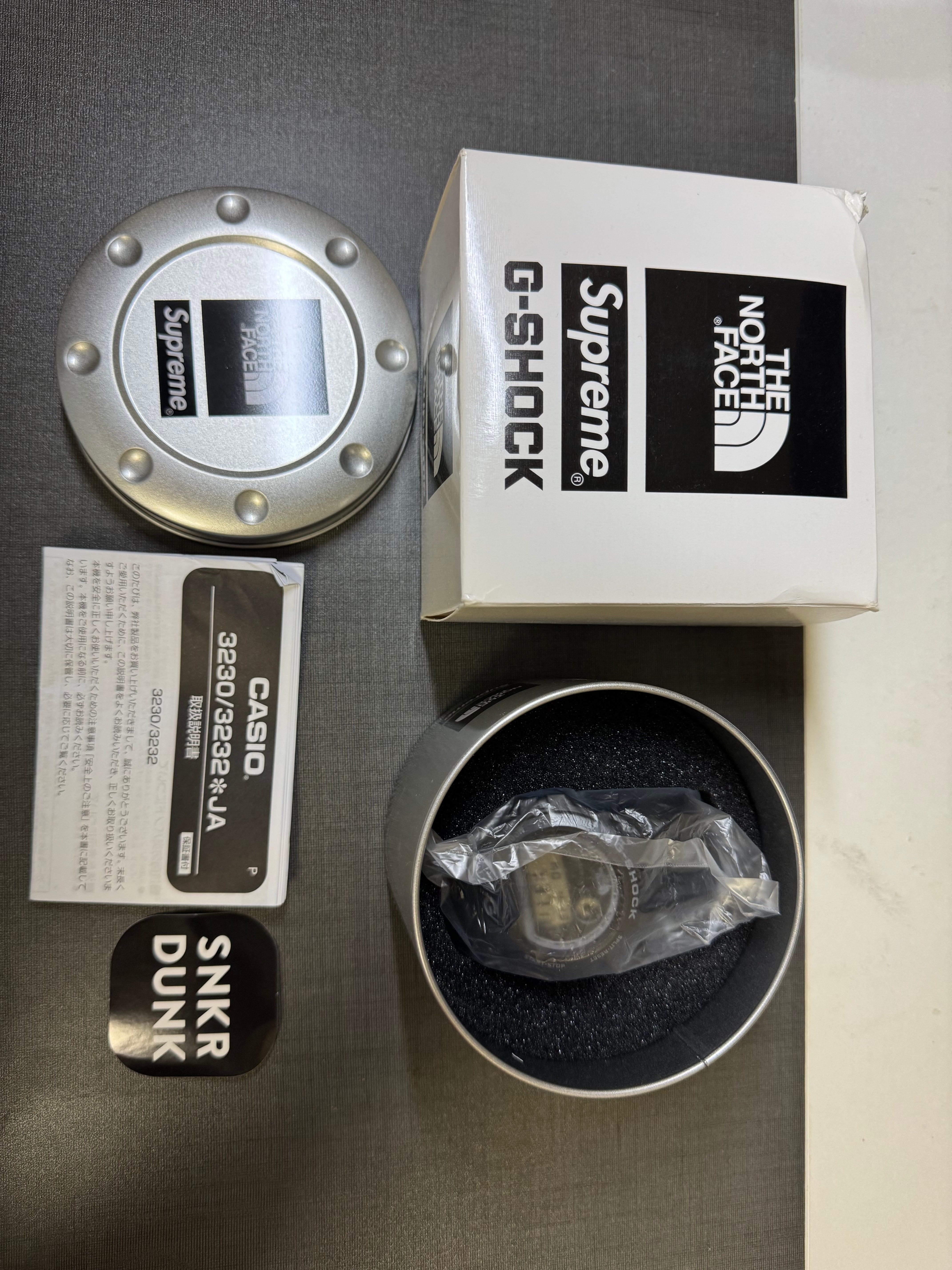 Supreme x The North Face G-SHOCK Watch "Black"