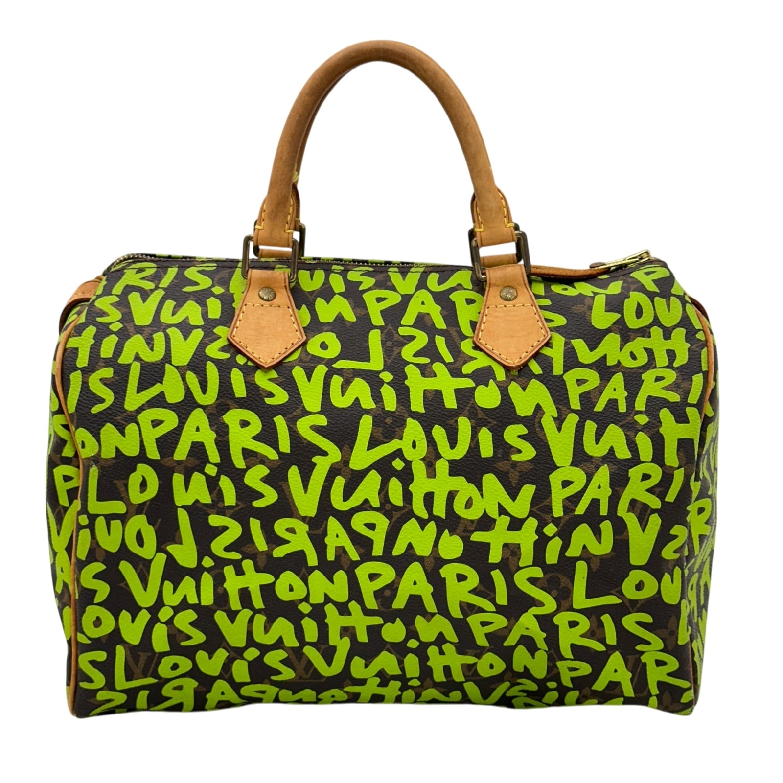 Louis Vuitton Speedy 30 Monogram Graffiti Stephen Sprouse Collection "Vert"
