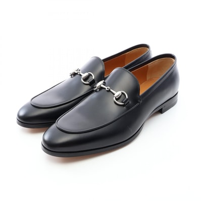 グッチ GUCCI ホースビット ローファー 靴 レザー メンズ ブラック系 795116 【中古】
