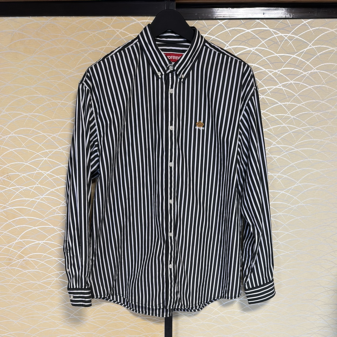 Supreme Stripe Shirt "Black"