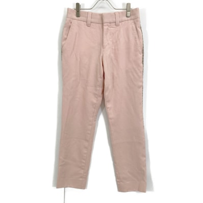 バーバリー 4565609 サイドノバチェック ストレート スラックスパンツ 44