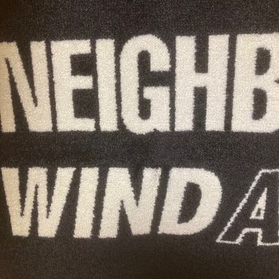 NEIGHBORHOOD WIND AND SEA NHWDS / N-MAT "Black"