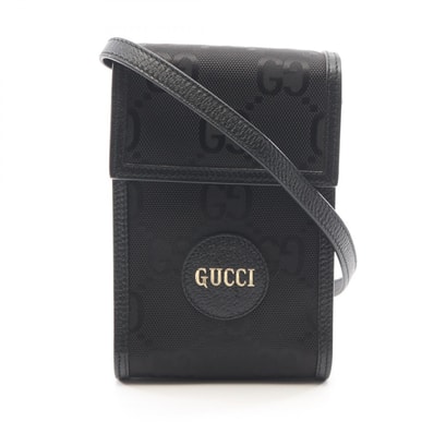 グッチ GUCCI グッチ オフ ザ グリッド ミニバッグ GG柄 ショルダーバッグ バッグ ナイロン レザー メンズ ブラック系 625599 【中古】