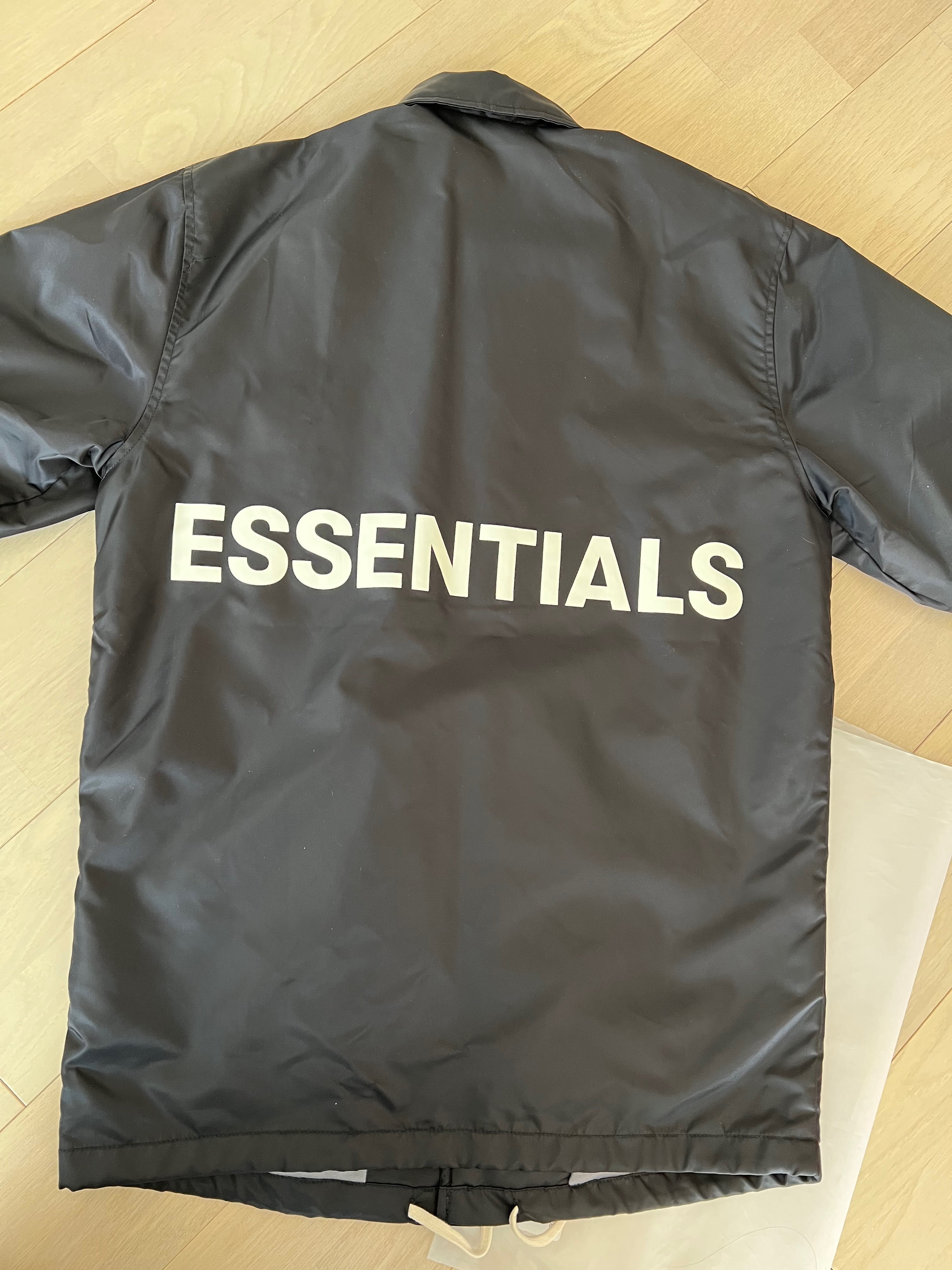 FEAR OF GOD ESSENTIALS Nylon Coach Jacket "Black"