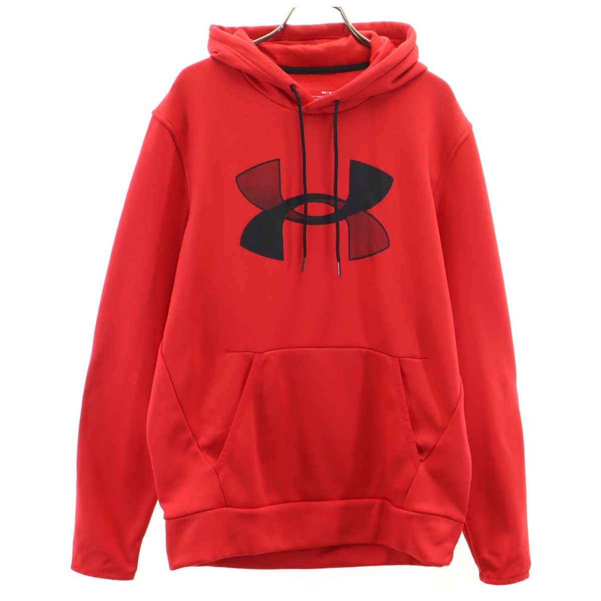 美品 UNDER ARMOUR アンダーアーマー 長袖 パーカー MD レッド 裏フリース