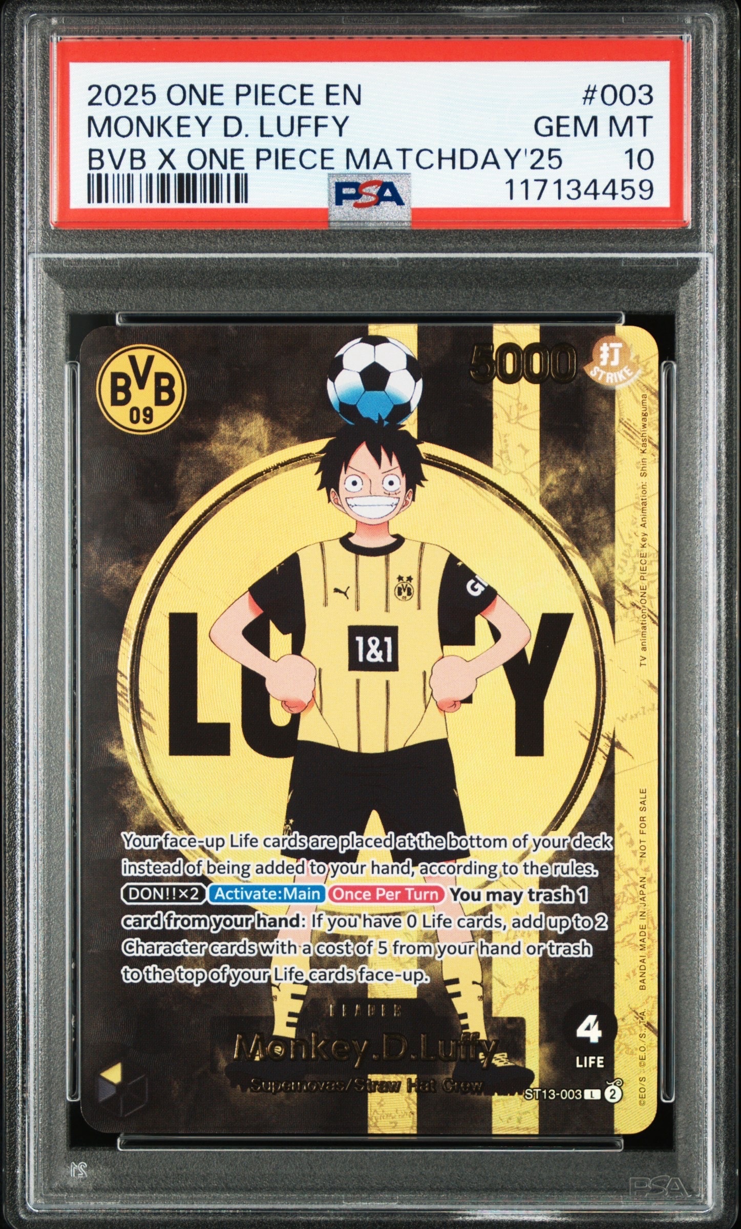モンキー・D・ルフィ L [ST13-003]【英語版】(プロモーションカード「ボルシアドルトムント × ONE PIECE マッチデー 2025」)