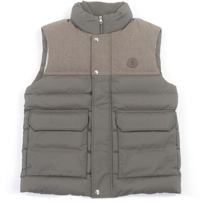 極美品 モンクレール ダウンベスト RANCE GIUBBOTTO カーキ