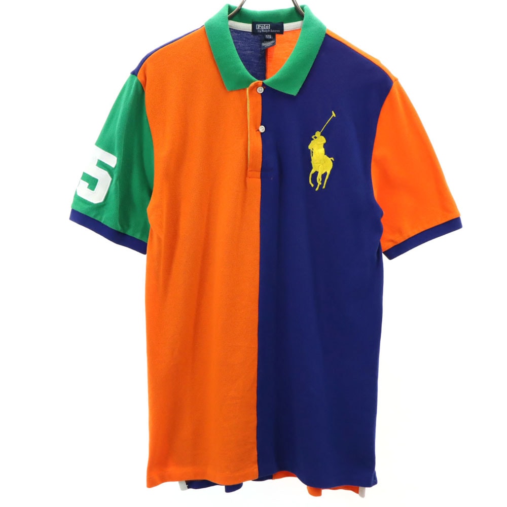 Polo by Ralph Lauren ポロバイラルフローレン ビッグポニー 半袖 ポロシャツ 170 鹿の子地