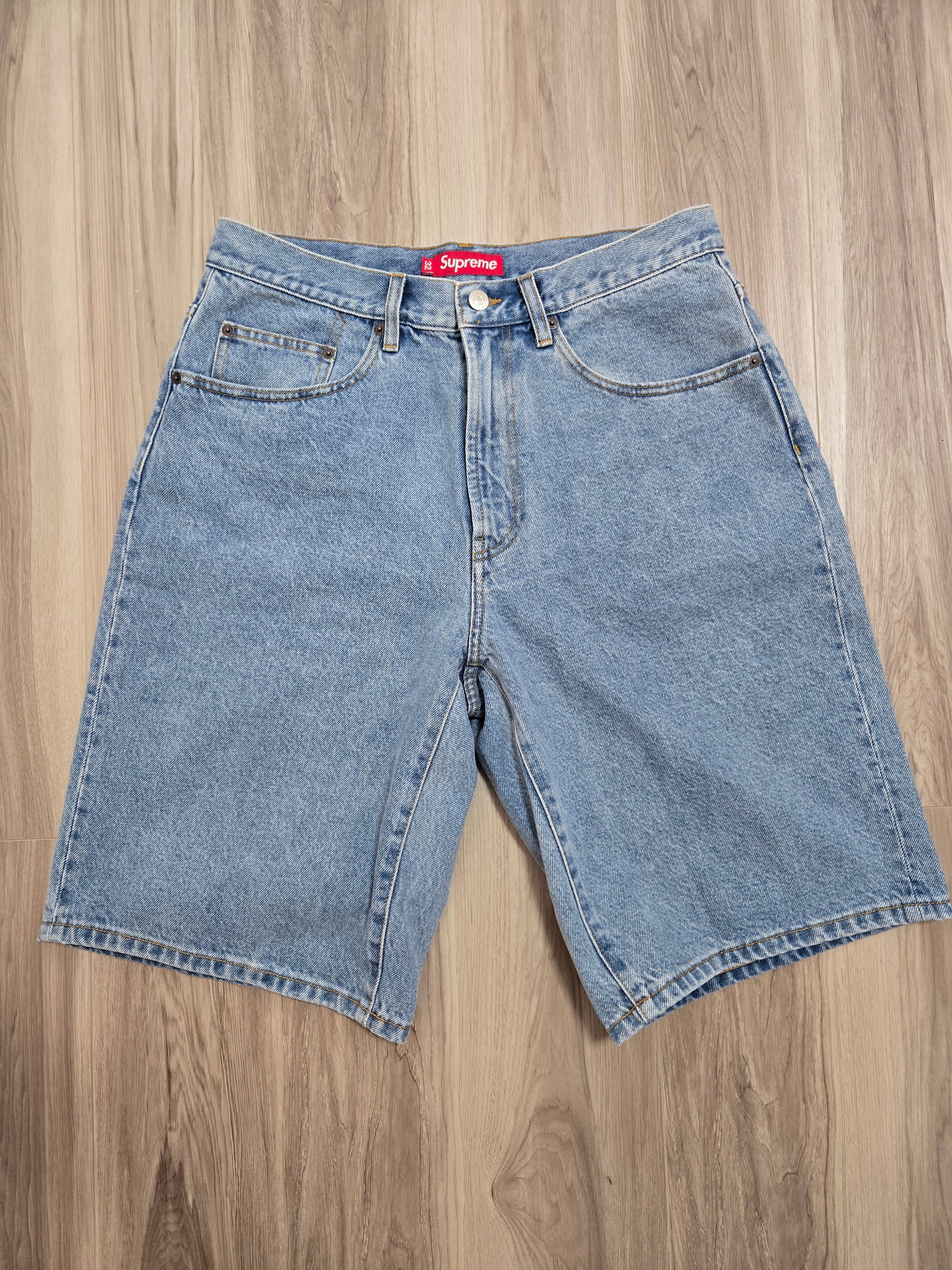 Supreme Baggy Denim Short (26SS) "Washed Indigo"