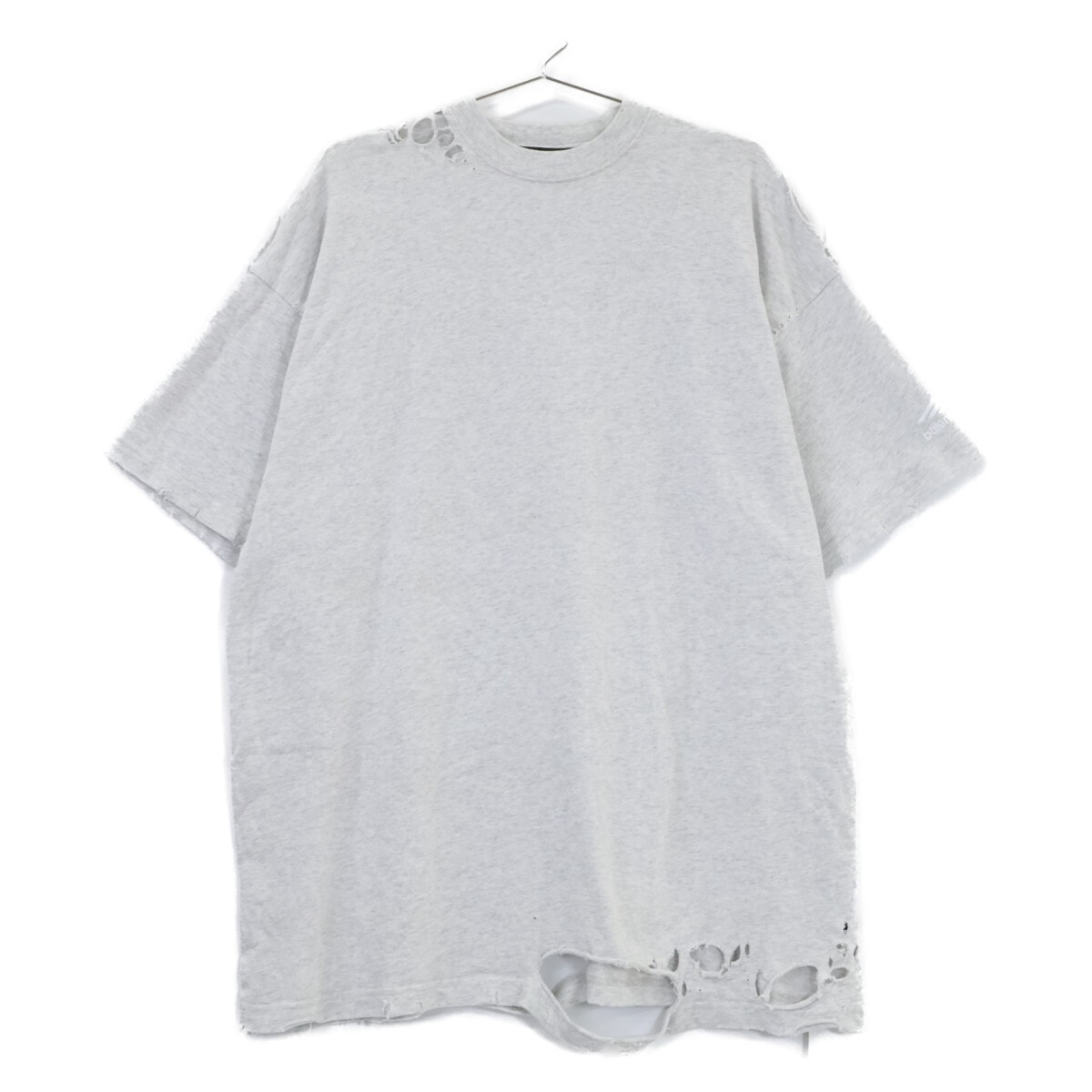 バレンシアガ 【国内正規】704056 デストロイ加工 半袖Tシャツ L