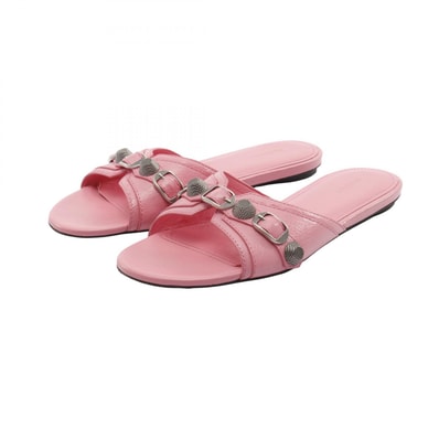 バレンシアガ BALENCIAGA ルカゴール サンダル 靴 レザー レディース ピンク系 694342 【中古】