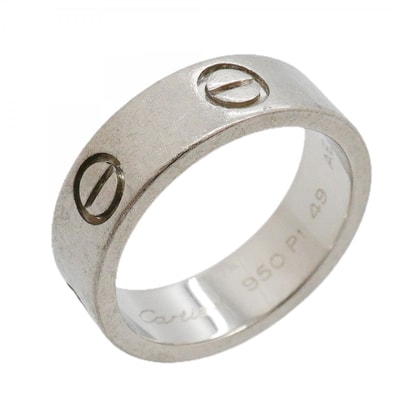 ★SALE【6jfb0456】カルティエ リング ラブ Pt950 プラチナ #49【中古】レディース