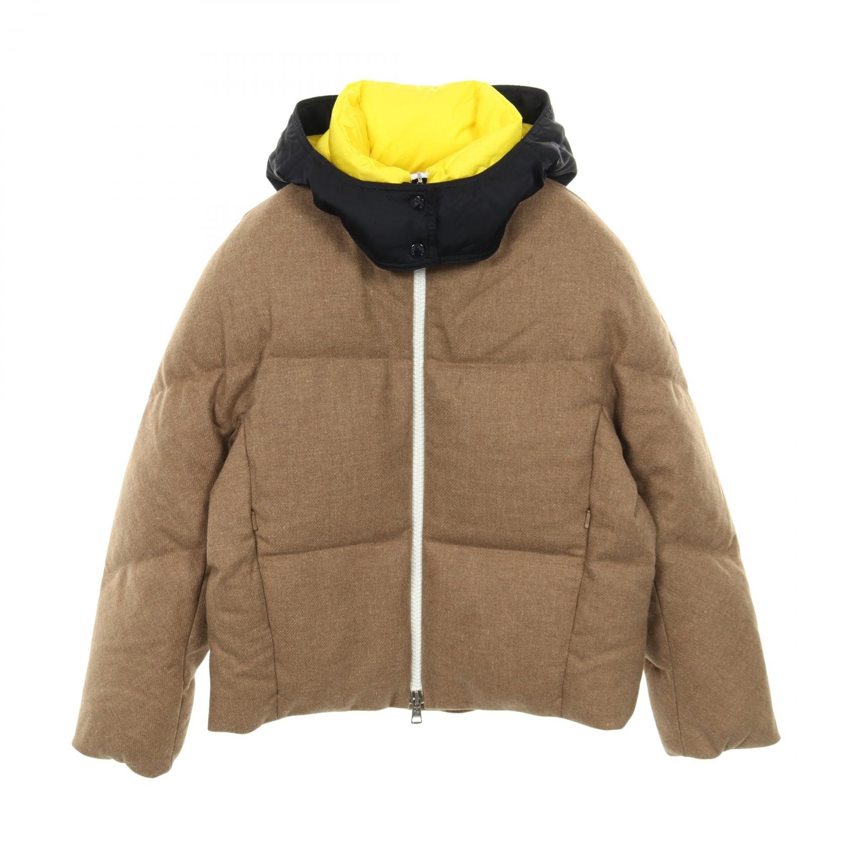 モンクレール MONCLER GENIUS 1 JW ANDERSON STONORY ダウンジャケット 衣料品 アウター ウール ナイロン レディース ベージュ系 / イエロー系 【中古】