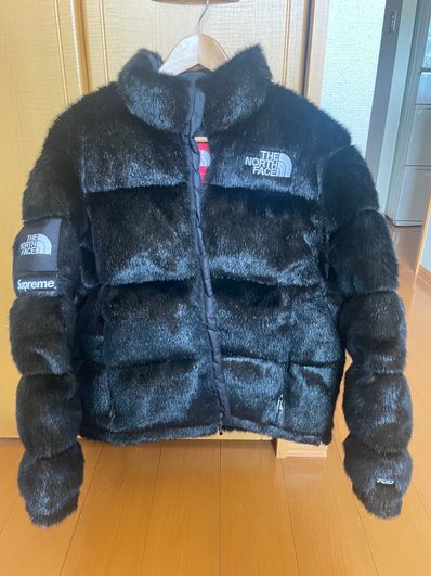 Supreme x The North Face Faux Fur Nuptse Jacket "Black"