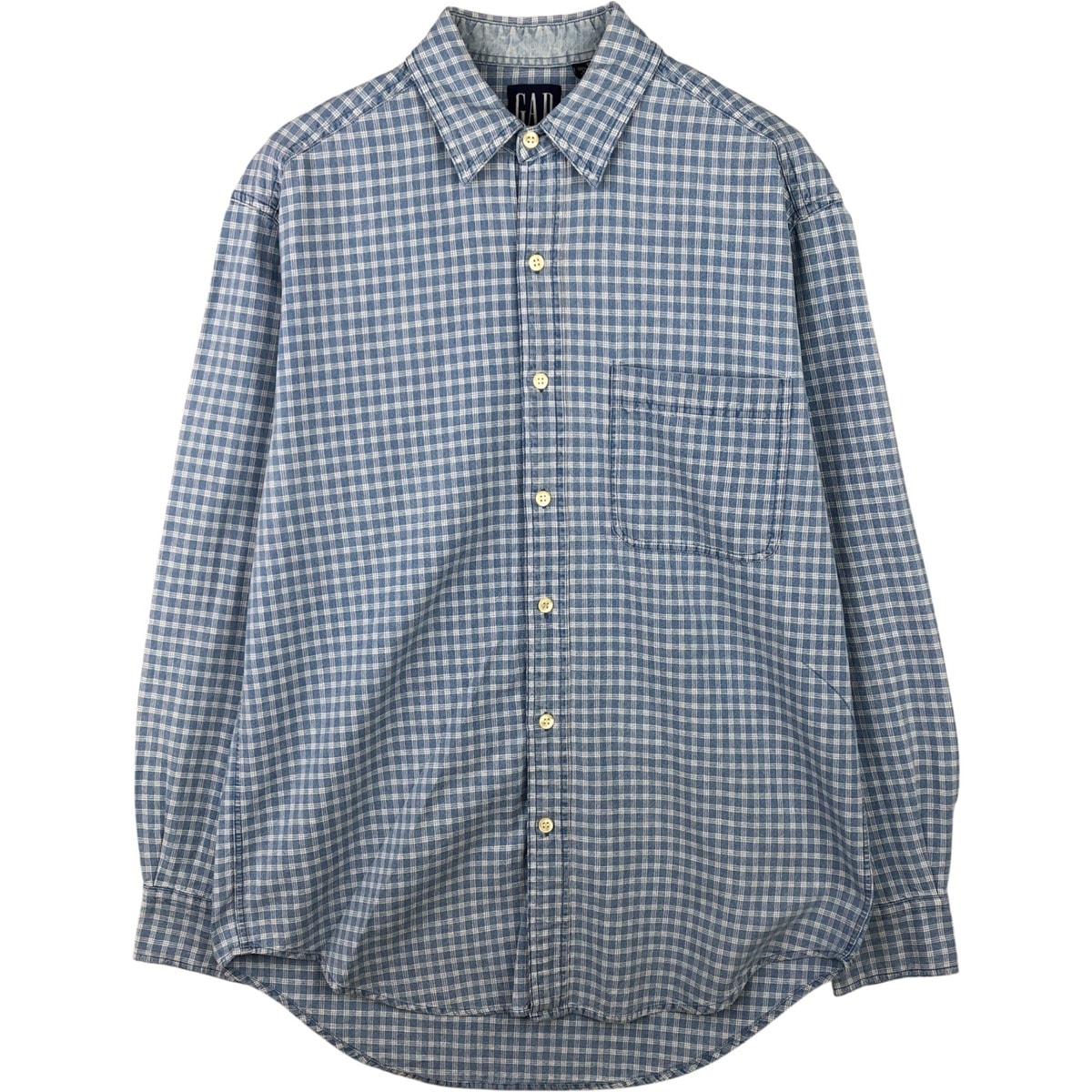 古着 90年代 ギャップ GAP オールドギャップ 長袖 コットンチェックシャツ メンズS相当 ヴィンテージ/eaa589158