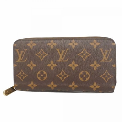 【6dc3294】ルイヴィトン 長財布 モノグラム ジッピーウォレット M42616 ブラウン【中古】メンズ レディース ユニセックス