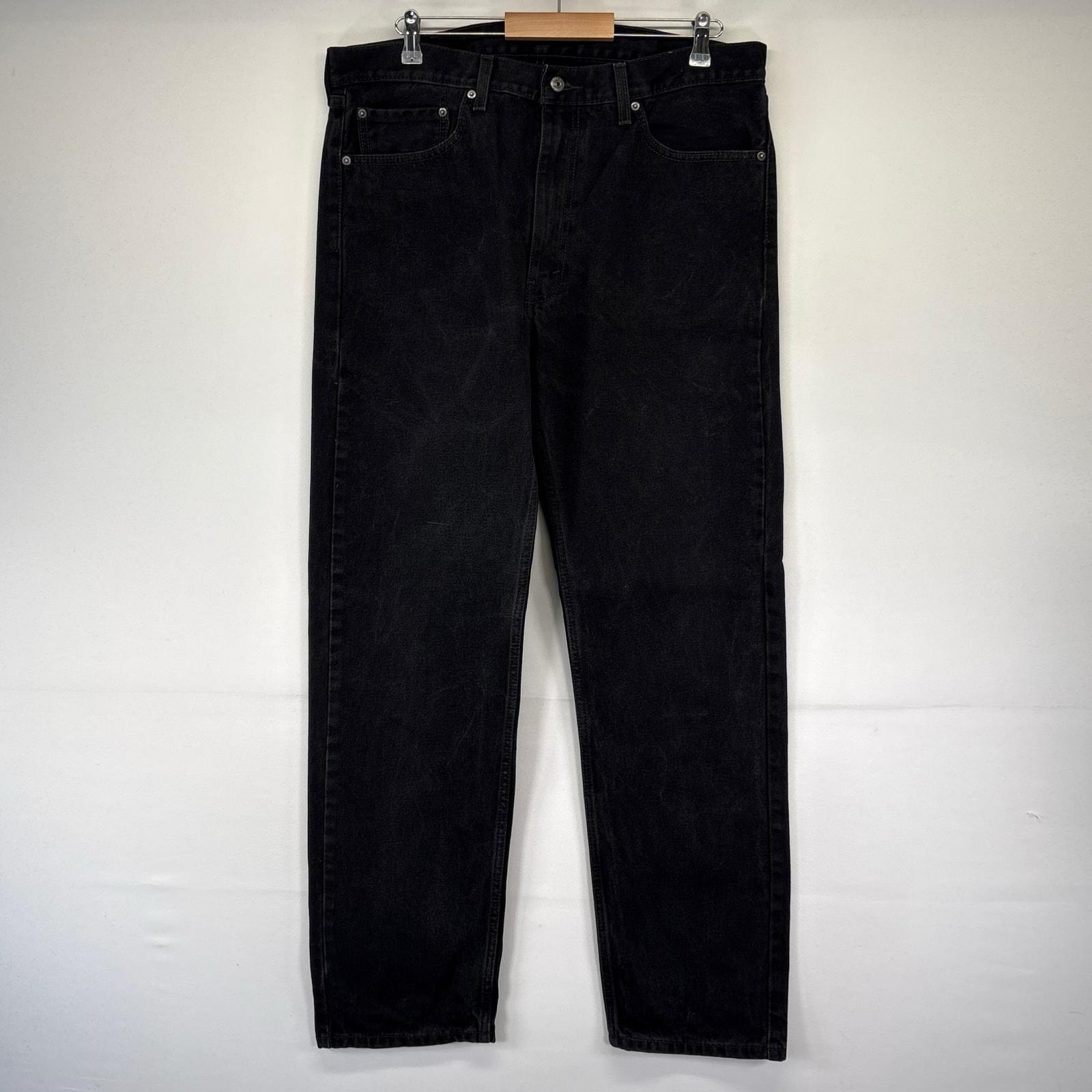 古着 リーバイス Levi's デニム パンツ 505 ブラックデニム ストレート 大きいサイズ W38×L34  ブラック系 メンズ