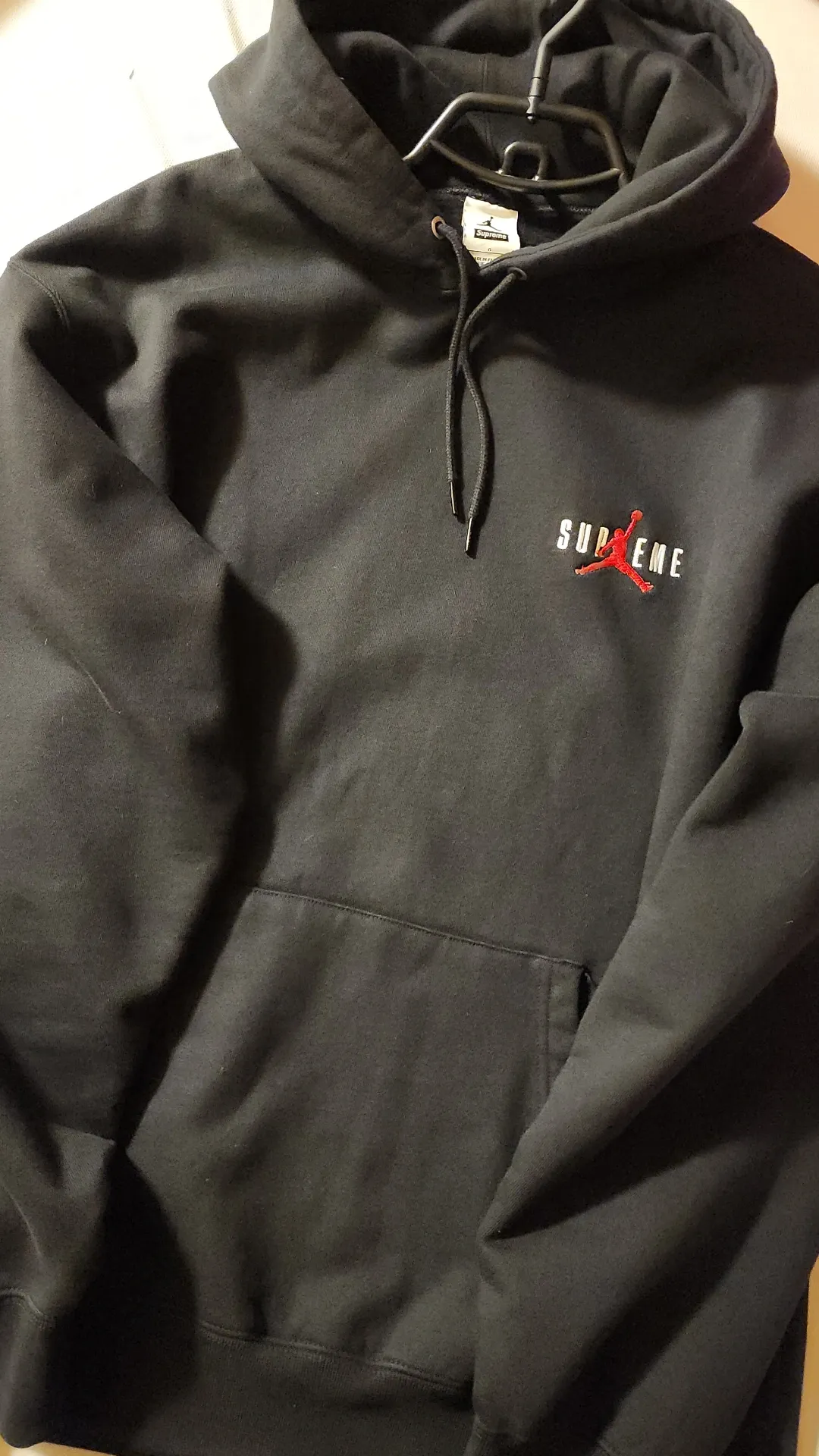 Supreme x Jordan Hooded Sweatshirt "Black"