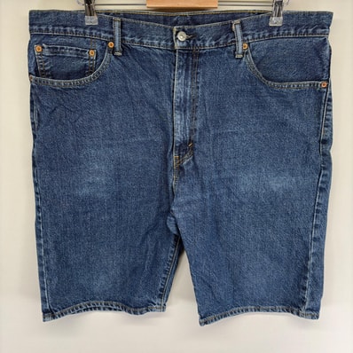古着 リーバイス Levi's デニム パンツ 505 ストレート 半ズボン ジーンズ ハーフ ジーパン ショートパンツ w40 ブルー系 メンズ