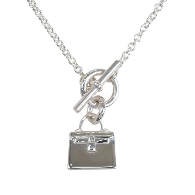 Hermes Amulettes Kelly Pendant "Silver"