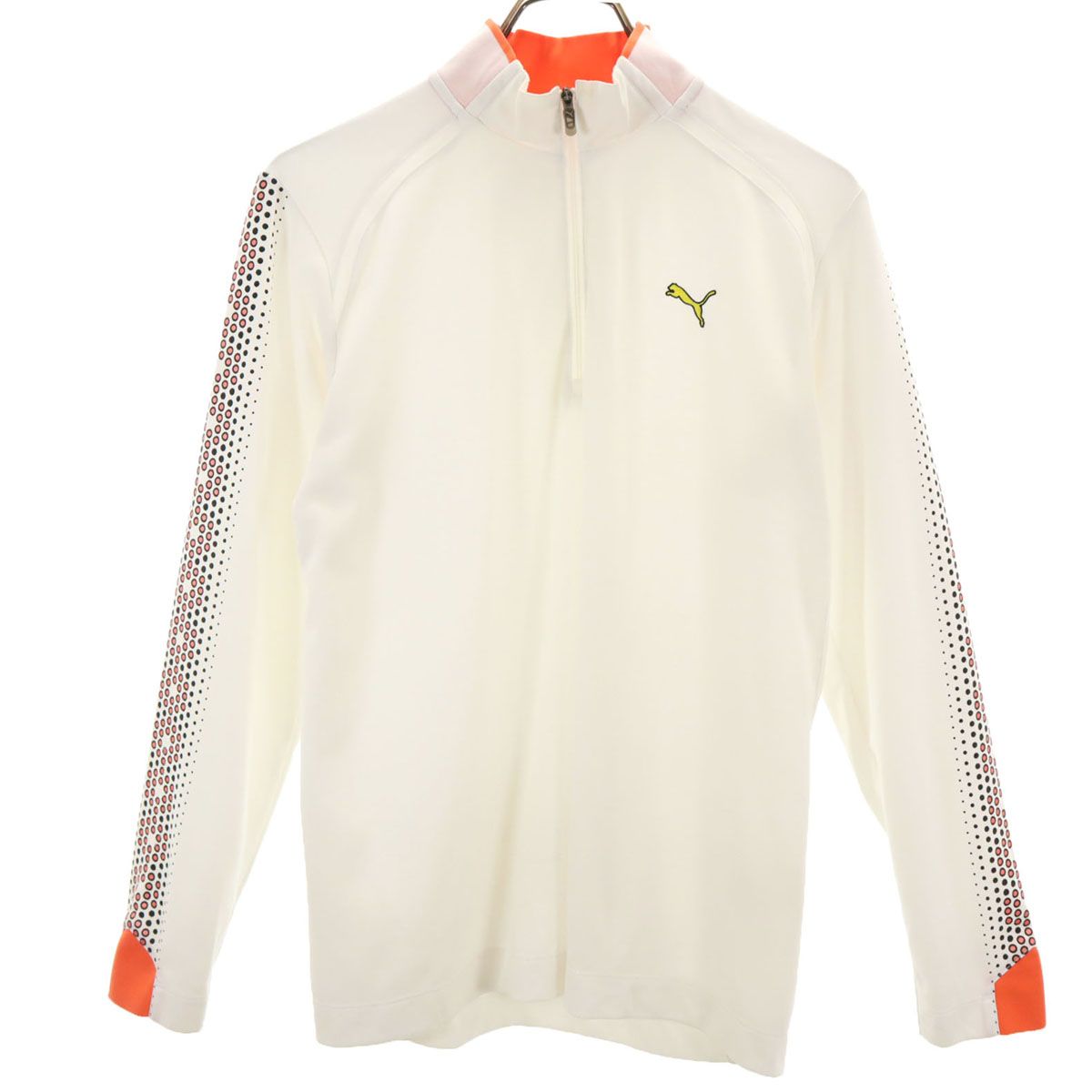 PUMA プーマ ゴルフ 長袖 ハーフジップ ウェア M ホワイト