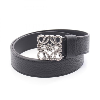 ロエベ LOEWE アナグラム チャンキー ベルト 衣料品 レザー メンズ ブラック系 E619237X15183990 【新品】