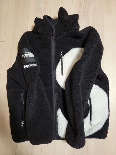 Supreme x The North Face S Logo Hooded Fleece Jacket "Black"