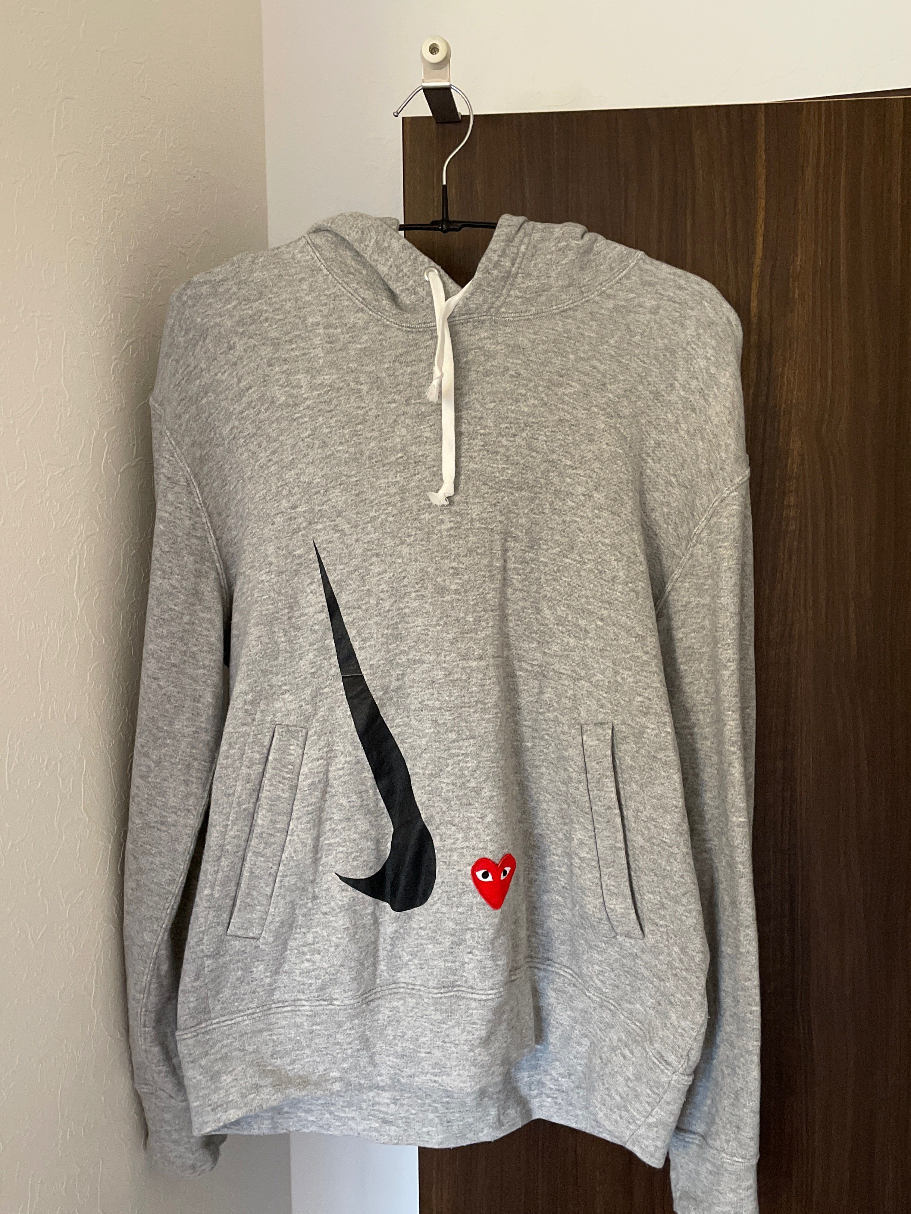 Nike x CDG Play Hoodie "Grey"