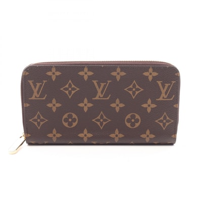 ルイ・ヴィトン LOUIS VUITTON ジッピーウォレット ラウンド長財布 財布 PVCコーティングキャンバス PVC モノグラム メンズ レディース ブラウン系 M42616 【中古】