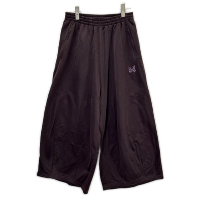 ニードルズ RW335 ダークパープル コットン混 ブライトジャージー パピヨン刺繍 H.D. Sweat Pant/ヒザデルパンツ XS