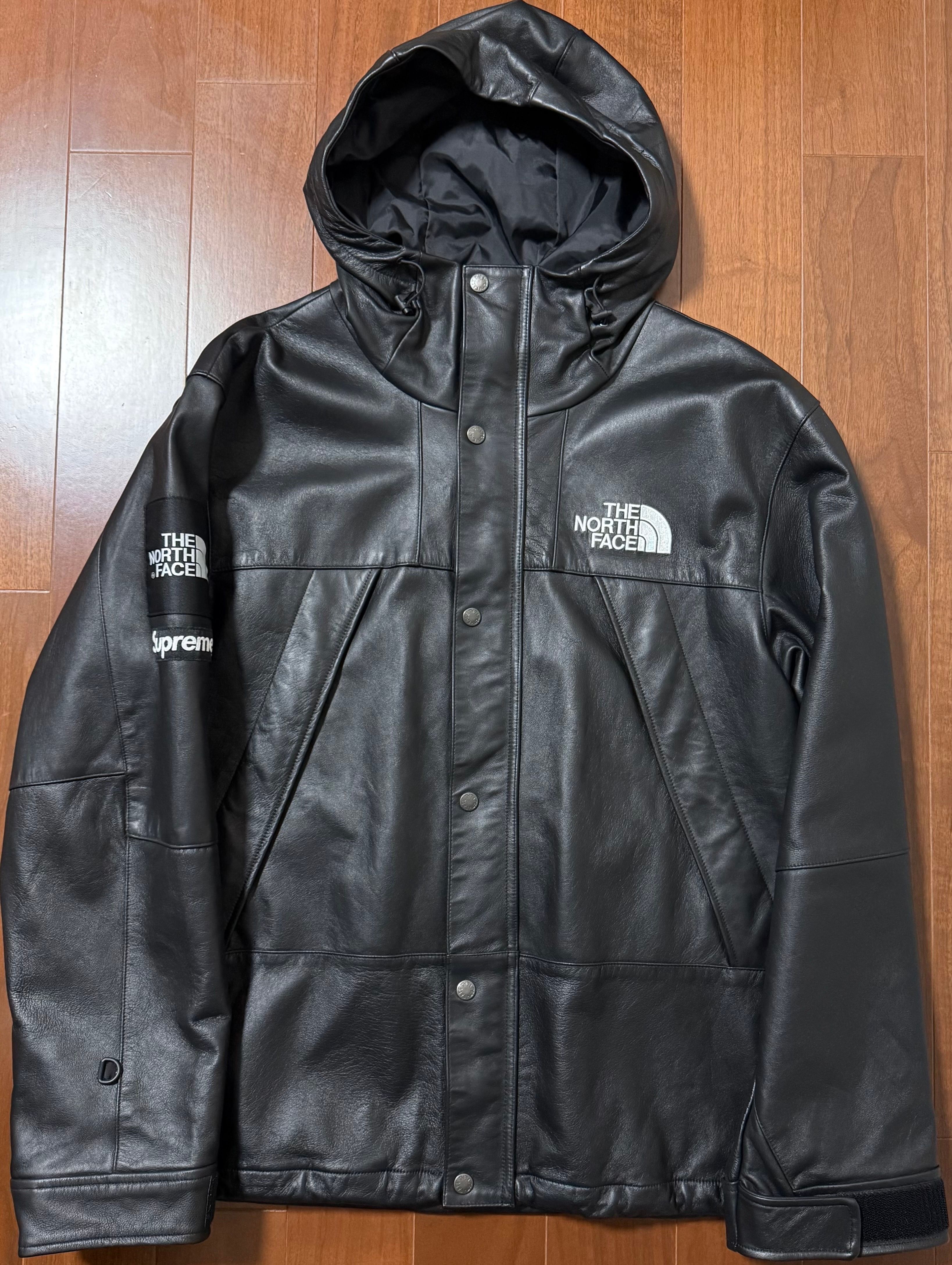 Supreme x The North Face Leather Mountain Parka "Black"