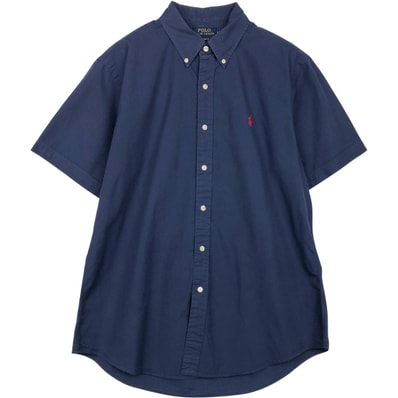 古着 ラルフローレン Ralph Lauren POLO RALPH LAUREN CUSTOM FIT 半袖 ボタンダウンシャツ メンズL相当/eaa658041