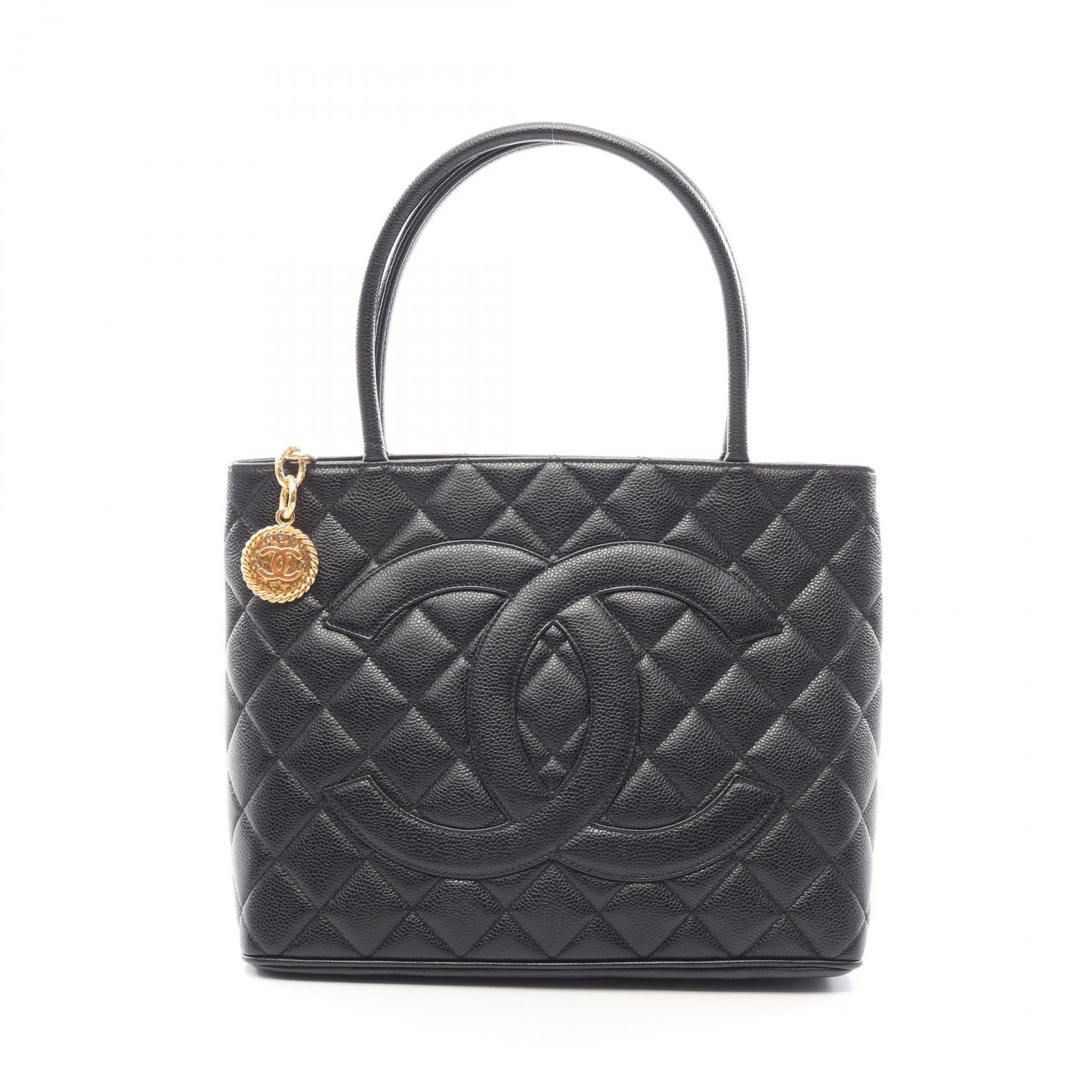 シャネル CHANEL 復刻トート トートバッグ バッグ キャビアスキン(グレインドカーフ) レディース ブラック系 【中古】