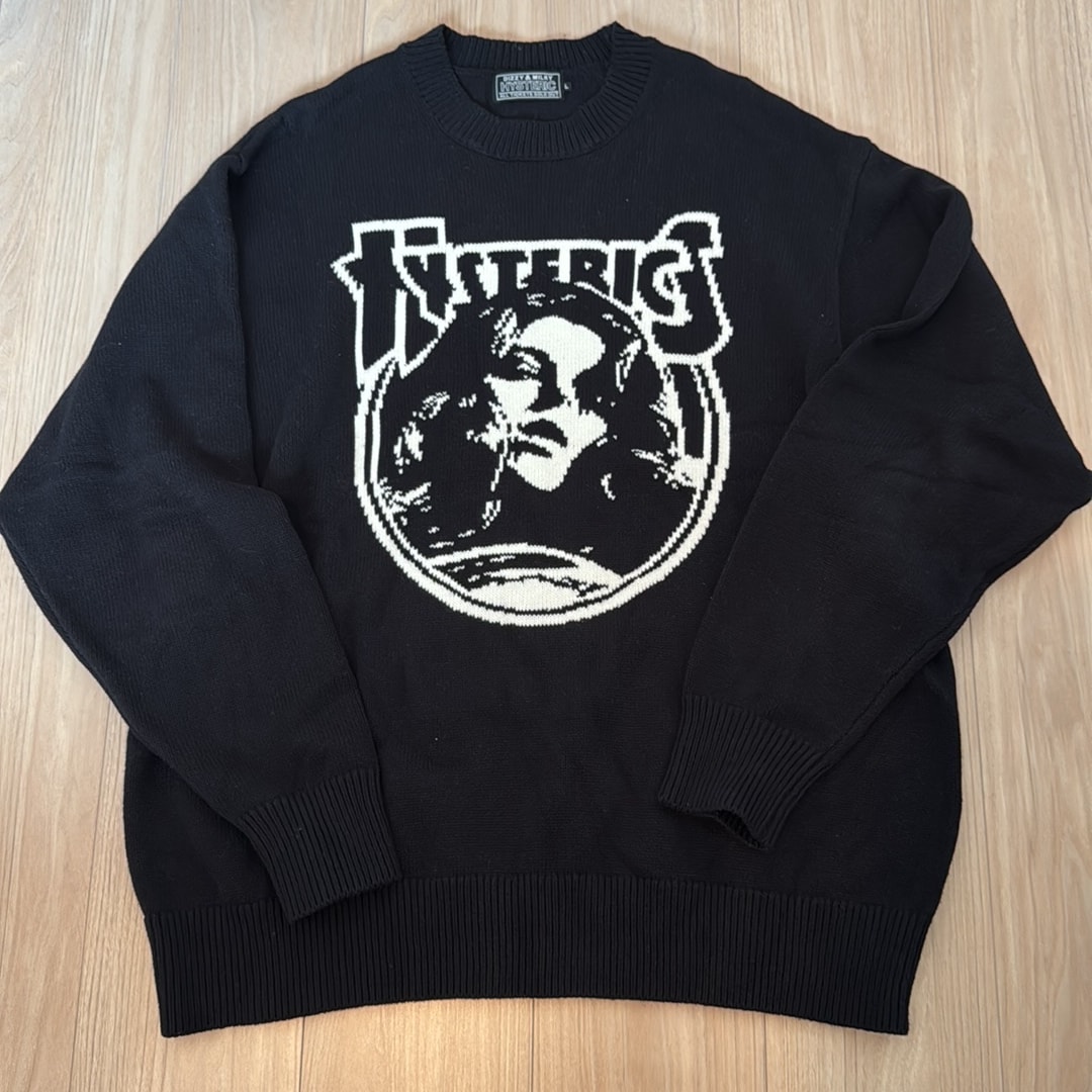 HYSTERIC GLAMOUR Endless Rock Knit Sweater "Black"
