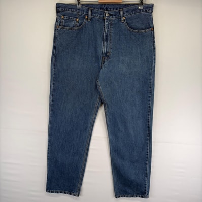 古着 リーバイス Levi's デニム パンツ 550 ジッパーフライ 5ポケット テーパード ジーンズ ジーパン W38 L34 ブルー系 メンズ