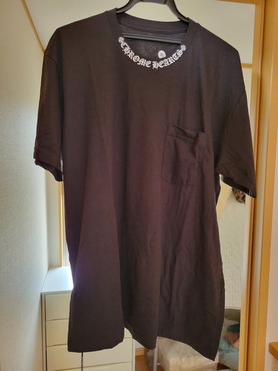 新品 クロムハーツ CHROME HEARTS 黒Tシャツ 胸ポケット XL