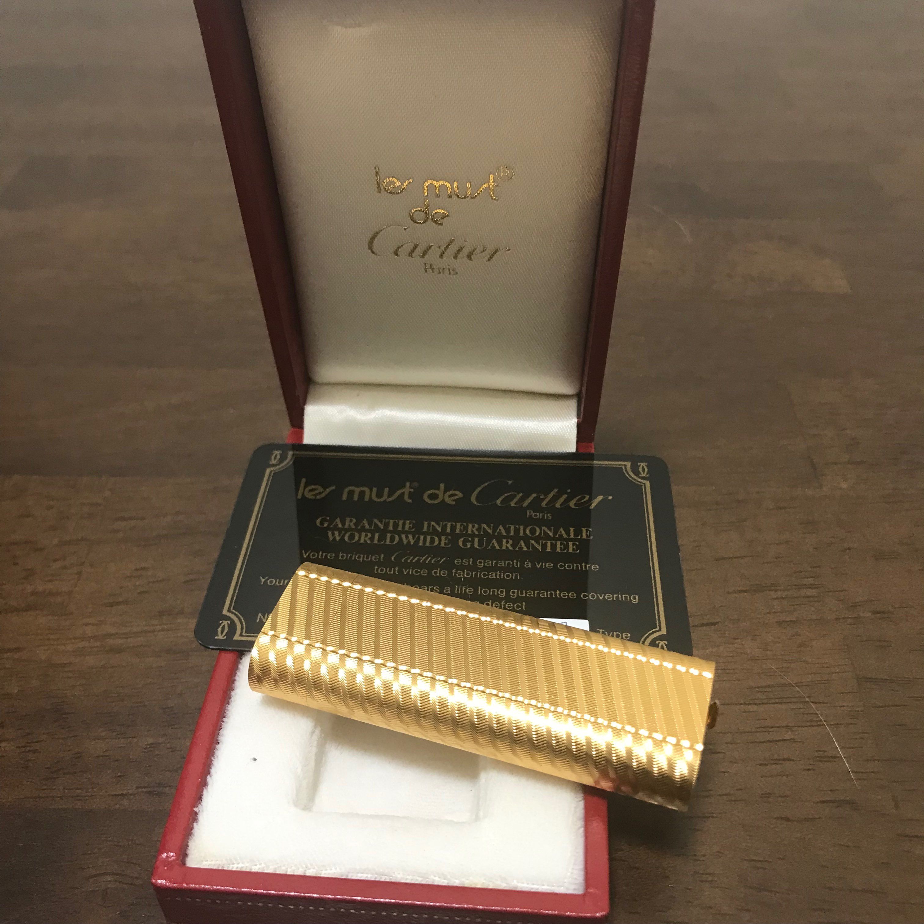 カルティエ ガスライター ゴールド Cartier