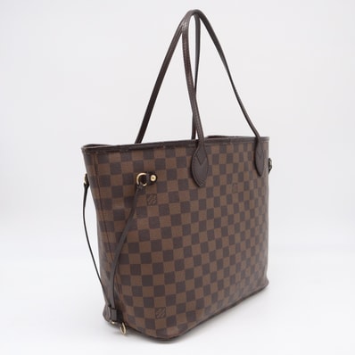 LOUIS VUITTON ルイ・ヴィトン ダミエ ネヴァーフルMM 旧型 N51105 ハンドバッグ ブラウン ベージュ コーティングキャンバス レザー レディース