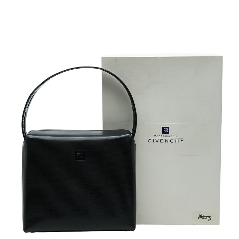 ジバンシー アナスタシア 4Gロゴ ワンハンドル ハンドバッグ ブラック レザー レディース Givenchy 【中古】