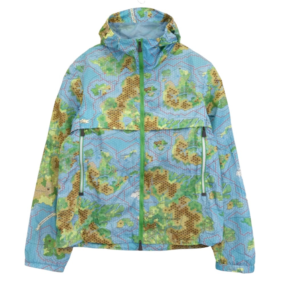 MONCLER モンクレール ジャケット I10971A00016 GRENOBLE EASTON グルノーブル イーストン フルジップ ナイロン フーデッド ジャケット ライトブルー系 2【中古】