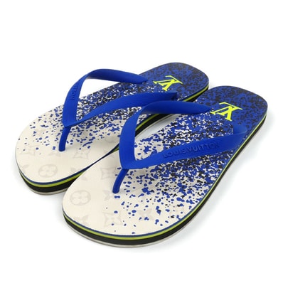 LOUIS VUITTON ルイ・ヴィトン モリトールライン ビーチサンダル サンダル ブルー VS0199 26~26.5cm メンズ【中古】