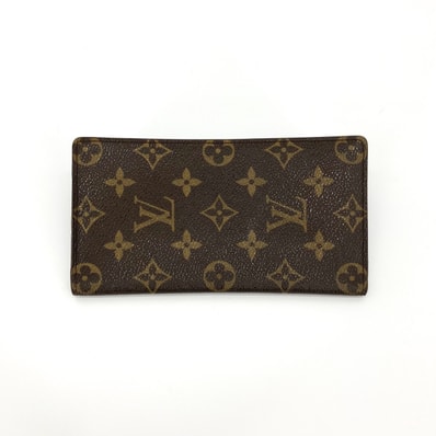 LOUIS VUITTON(ルイ・ヴィトン) ポルト バルール カルト クレディ モノグラムキャンバス レザー M61823 長財布 ブラウン